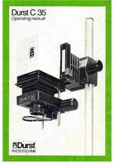 Durst C 35 manual. Camera Instructions.